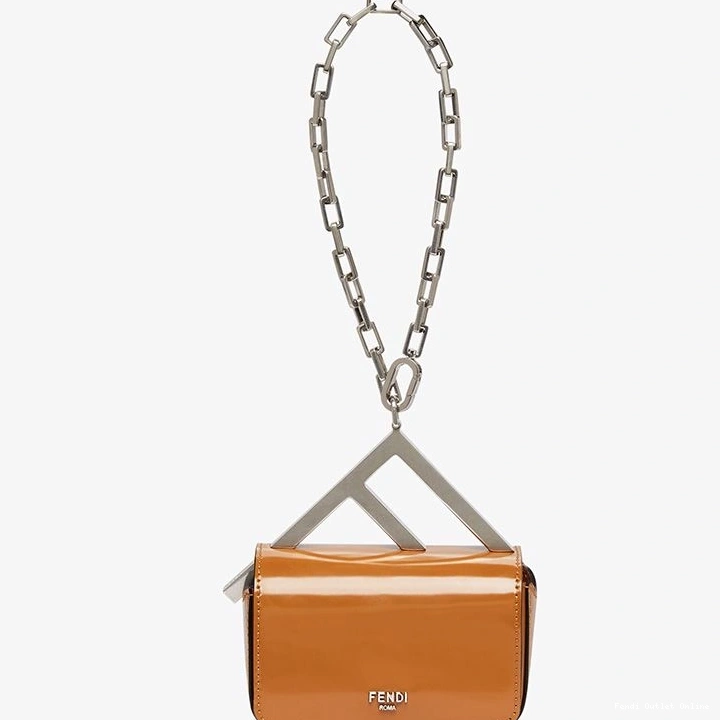 Cheap Leather Fendi In F Bag Calf Brown Nano 0801